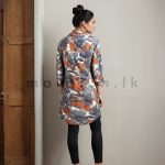 Ladies Ptd Shirt Blouse - Orange - Image 2