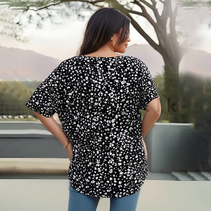 B&W Kaftan Top - Image 2