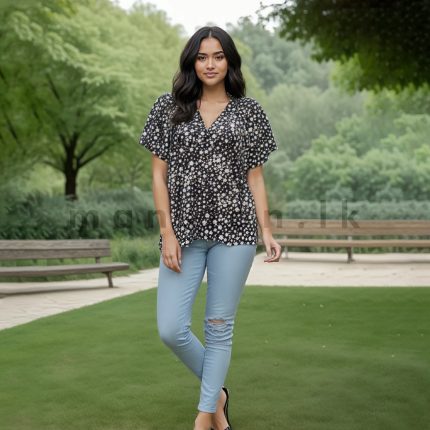 B&W Kaftan Top