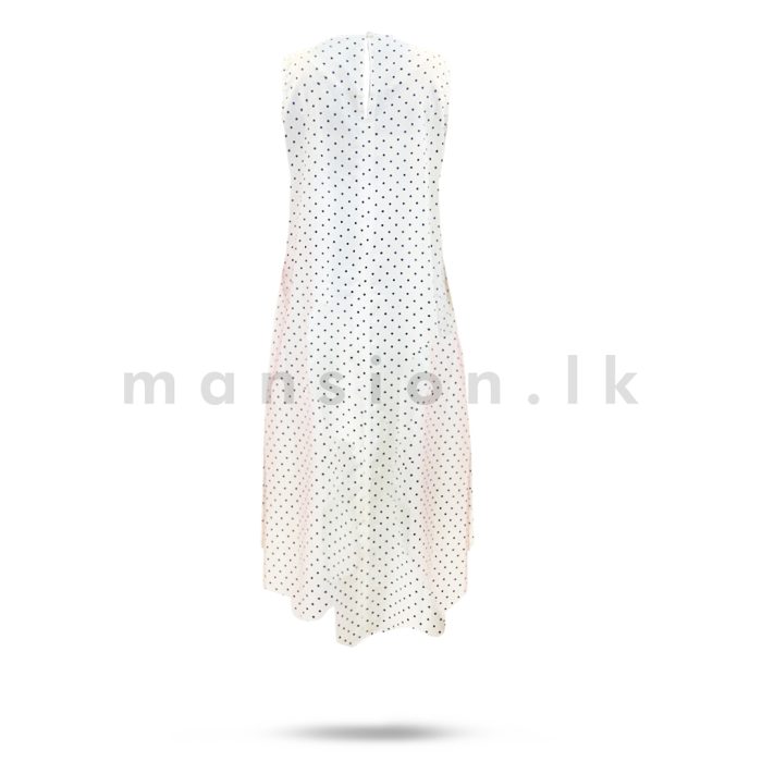 Dotted Sleeveless Midi Dress - Image 2