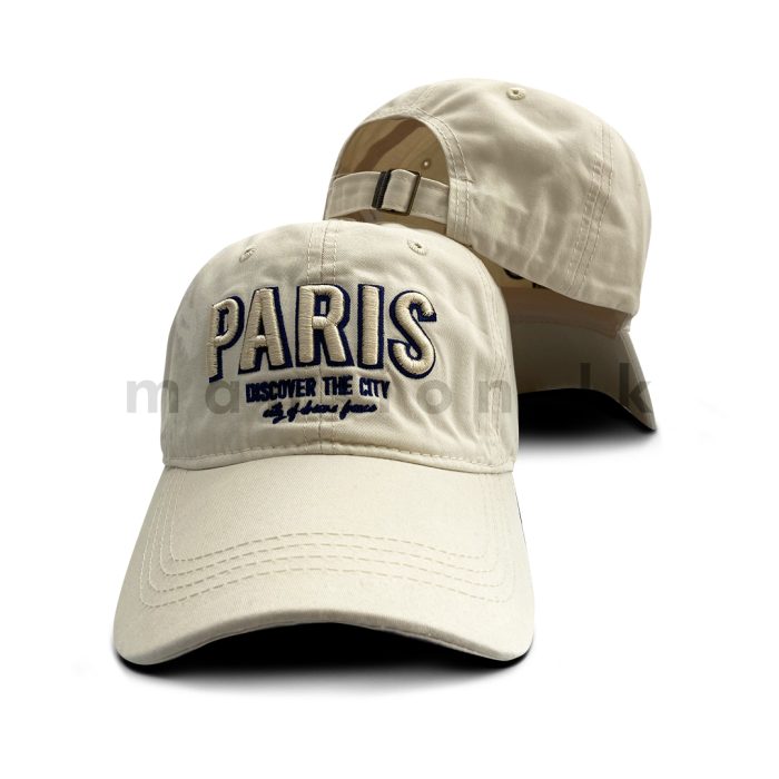 PARIS Emb Washed Cap - Image 4