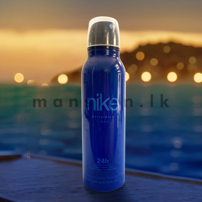 Gents Nike Body Spray EDT Viral Blue - 200ml - Image 1