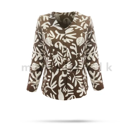 Printed Blouse - Brown