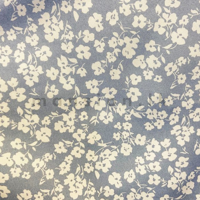 Printed V neck Blouse - Ice Blue - Image 3