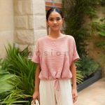 Gathered Waist Croptop - Pink