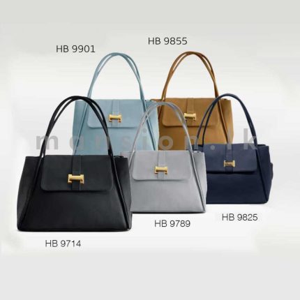 Buckle Detail Flap Satchel Handbag