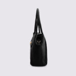 Buckle Detail Flap Satchel Handbag - Image 4