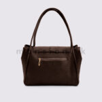 Buckle Detail Flap Satchel Handbag - Image 6