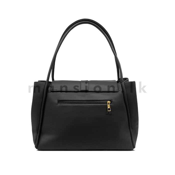 Buckle Detail Flap Satchel Handbag - Image 3