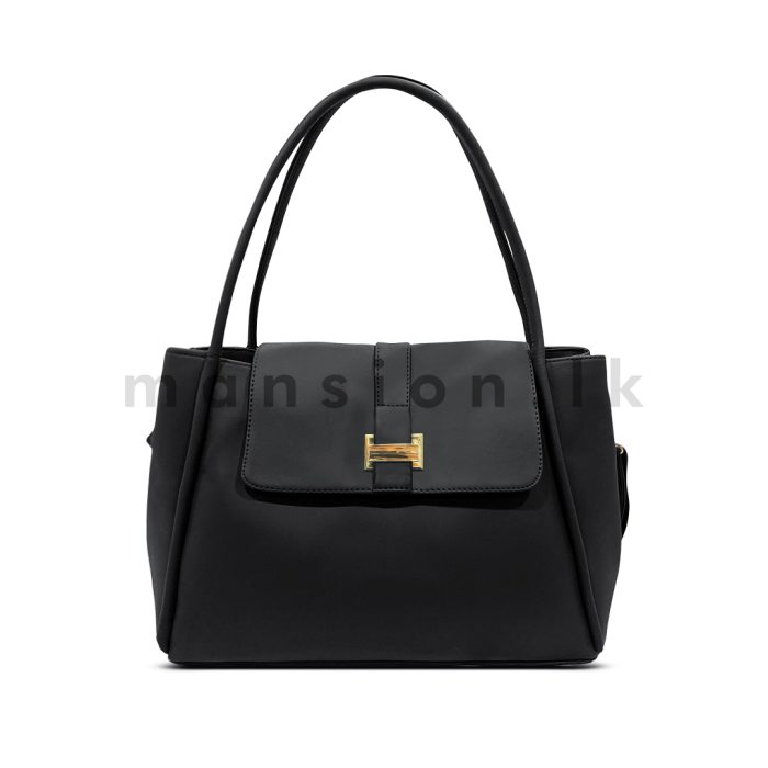 Buckle Detail Flap Satchel Handbag - Image 2