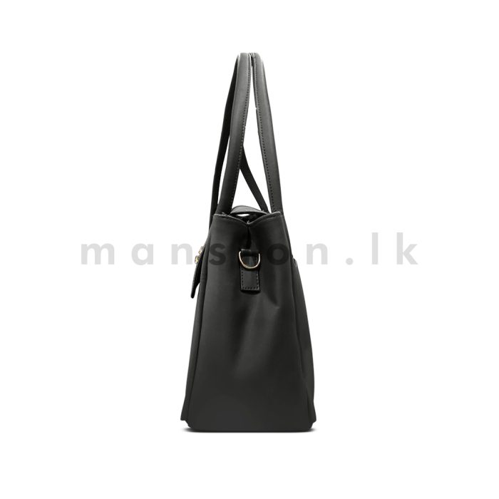 Buckle Detail Flap Satchel Handbag - Image 4