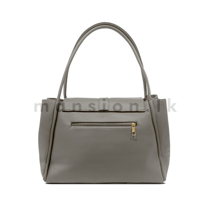 Buckle Detail Flap Satchel Handbag - Image 9