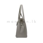 Buckle Detail Flap Satchel Handbag - Image 10