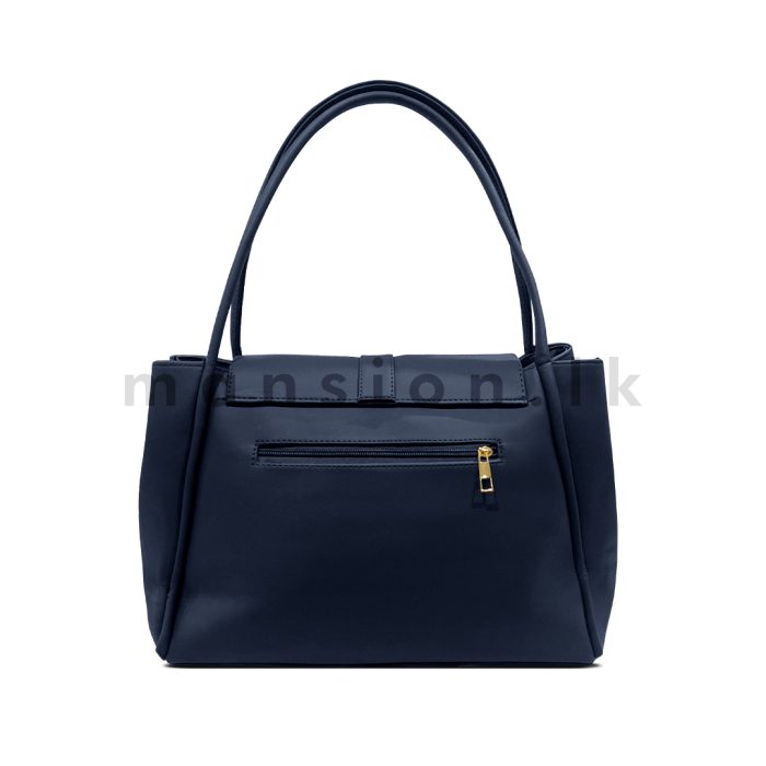 Buckle Detail Flap Satchel Handbag - Image 6