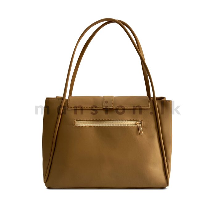 Buckle Detail Flap Satchel Handbag - Image 12