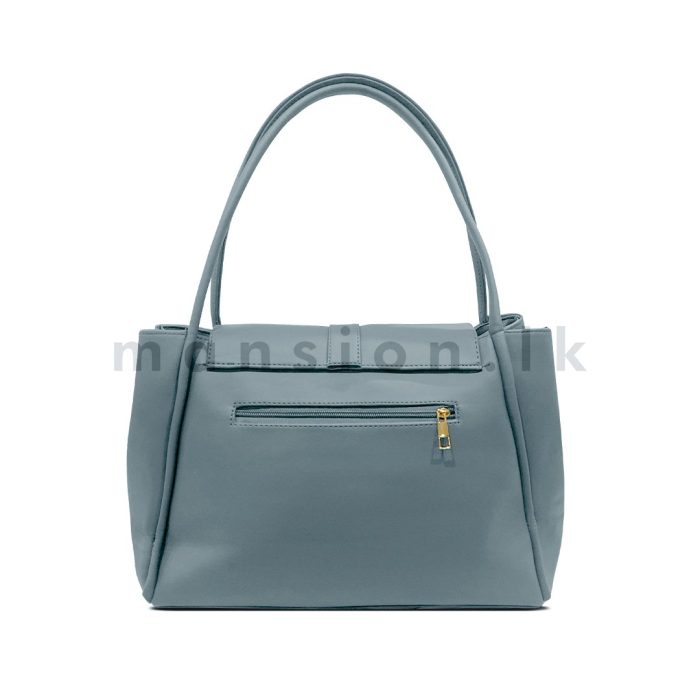 Buckle Detail Flap Satchel Handbag - Image 15