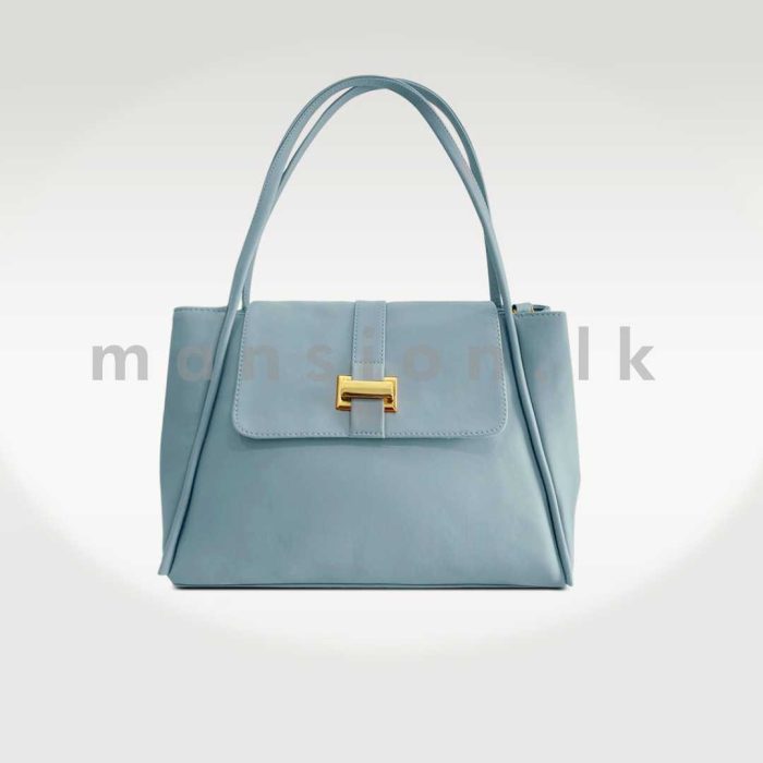 Buckle Detail Flap Satchel Handbag - Image 14