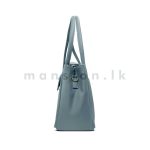 Buckle Detail Flap Satchel Handbag - Image 16