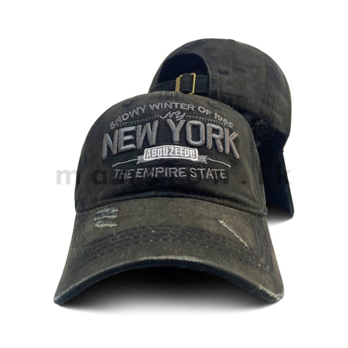 Emb NY Empire State Rough Style Cap - Image 2