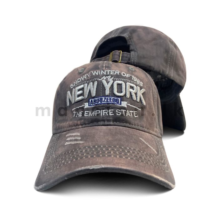 Emb NY Empire State Rough Style Cap - Image 5