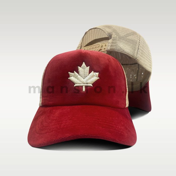 Canada Maple Leaf Emb Velvet Net Cap - Image 2