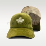 Canada Maple Leaf Emb Velvet Net Cap - Image 4