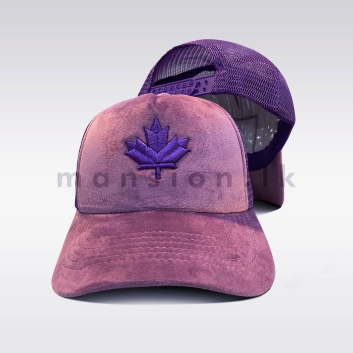 Canada Maple Leaf Emb Velvet Net Cap - Image 6