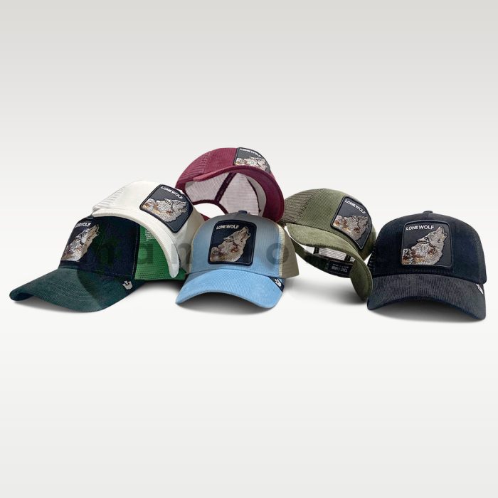 Goorin Brothers Wolf Corduroy Net Cap - Image 1