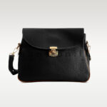 Twist Lock Texture HandBag - Image 2