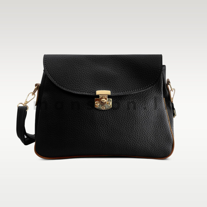 Twist Lock Texture HandBag - Image 2