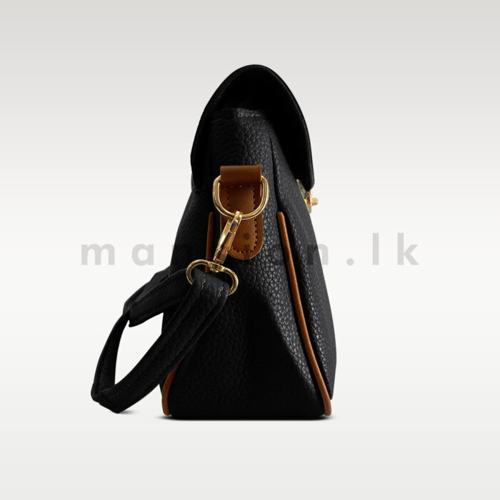 Twist Lock Texture HandBag - Image 4