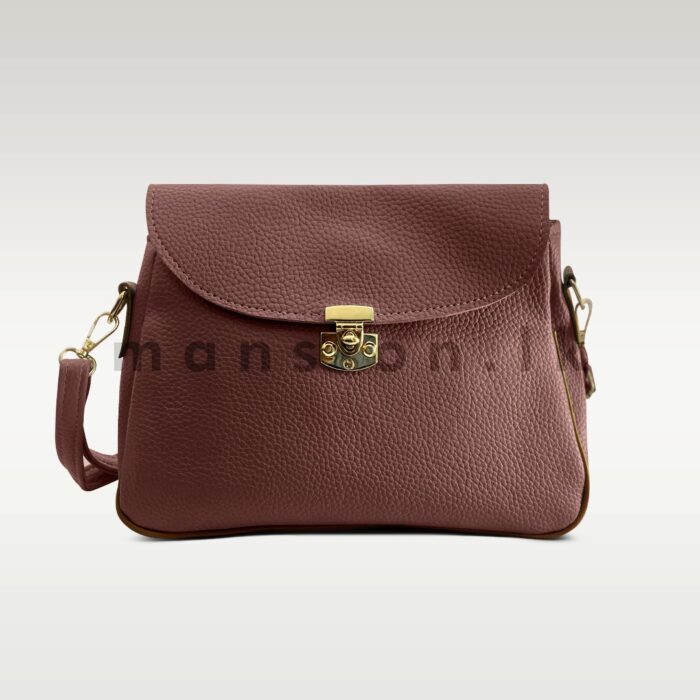 Twist Lock Texture HandBag - Image 5