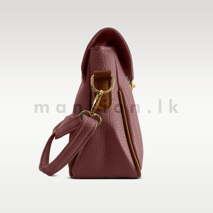 Twist Lock Texture HandBag - Image 7
