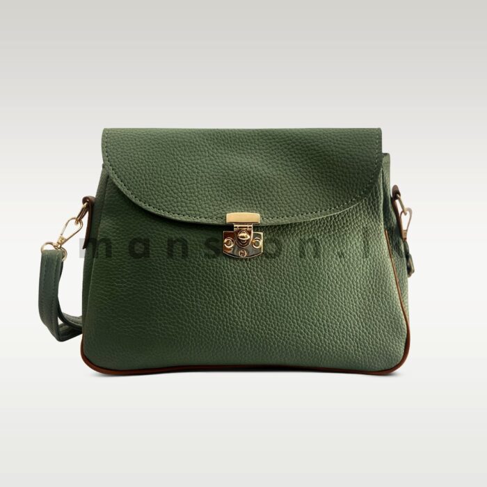 Twist Lock Texture HandBag - Image 14