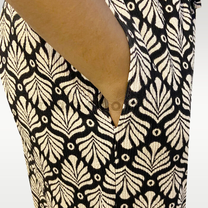 Block Print Wide-Leg Pants - Image 4