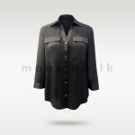 Ladies Detailed Shirt Blouse - Black