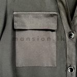 Ladies Detailed Shirt Blouse - Black - Image 3