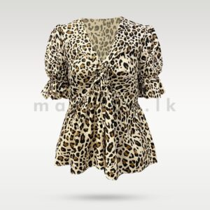 Puff Sleeve Blouse - Panther