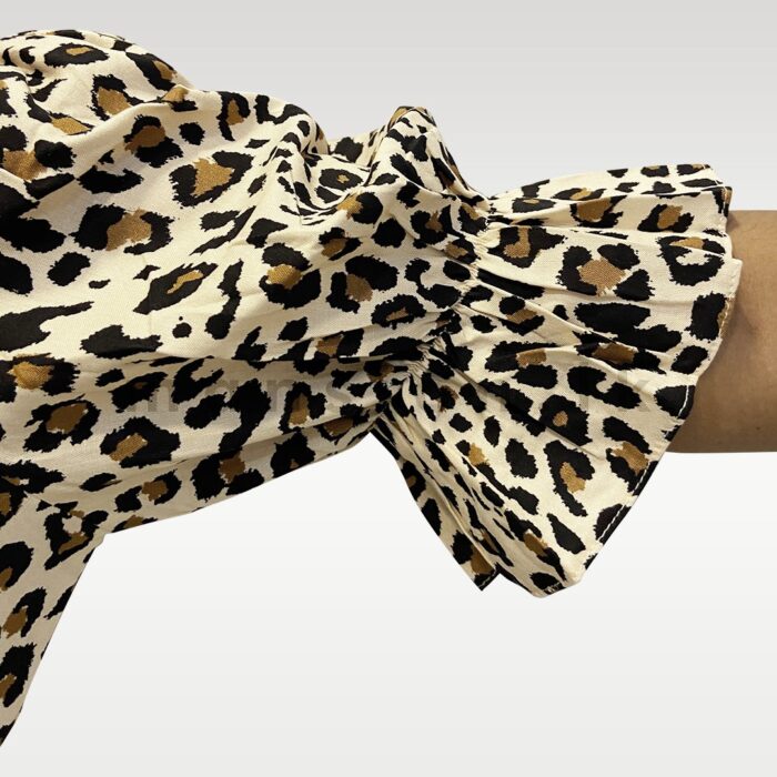 Puff Sleeve Blouse - Panther - Image 3