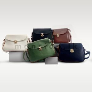 Twist Lock Texture HandBag