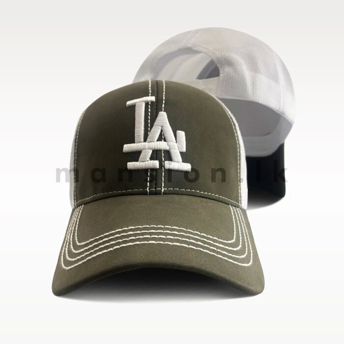 LA Emb Rexin Net Cap - Image 3