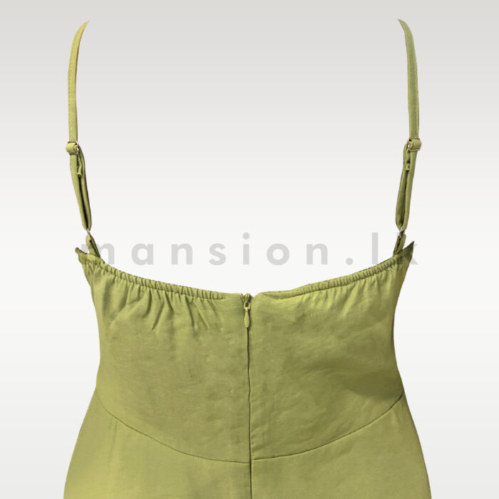 Classic Maxi Dress -Olive - Image 3