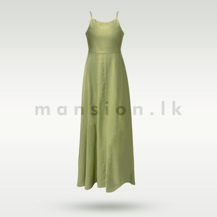 Classic Maxi Dress -Olive - Image 1