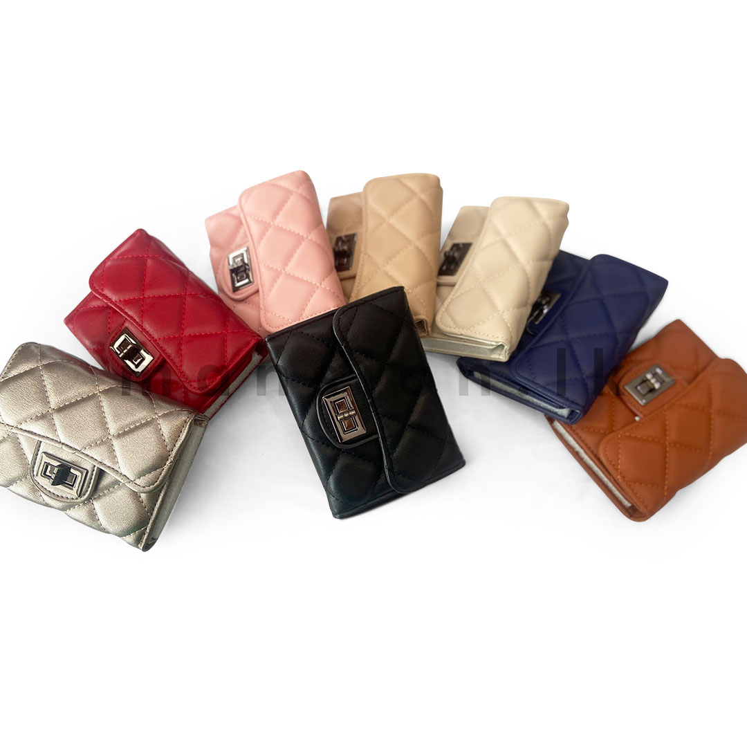 HB 0079 All in one web Quilted Charm Half Wallet - Image 1