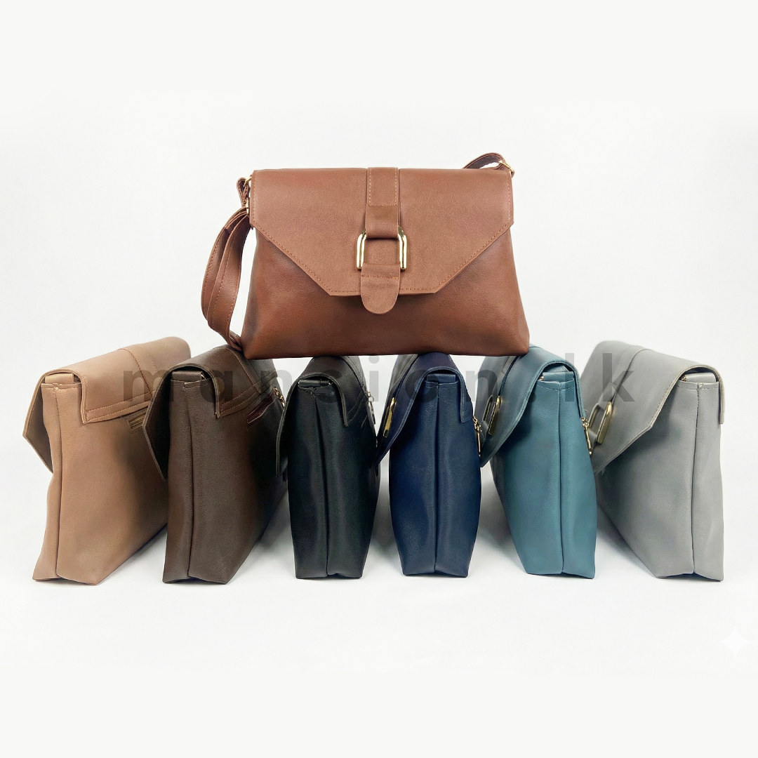 Flap Open Sidebag Web all in one Elegant Buckle Flap Crossbody Clutch - Image 1