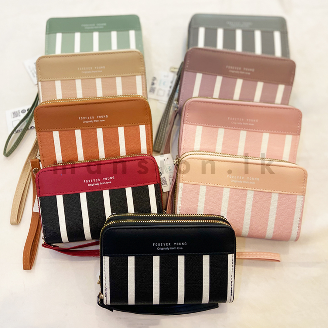 L Purse 4 Web All in one Striped Half Wallet - Image 1