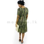 Golden Glimmer Layered Dress - Green - Image 2