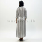 Striped Shirt Dress - White - Image 2