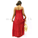 Breeze Tiered Maxi Dress - Scarlet - Image 2