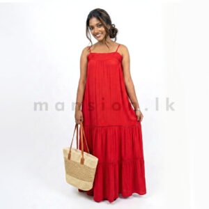 Breeze Tiered Maxi Dress - Scarlet